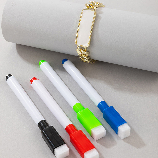 Kreative dicke Kette Persönlichkeit löschbarer Stift DIY Armband-Set