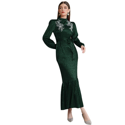 Wholesale Women's Slanting Shoulder Strapless High Waist Long Dress