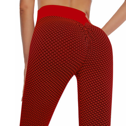 Wholesale Women's Honeycomb Bodybuilding Yoga Sports Mesh Leggings