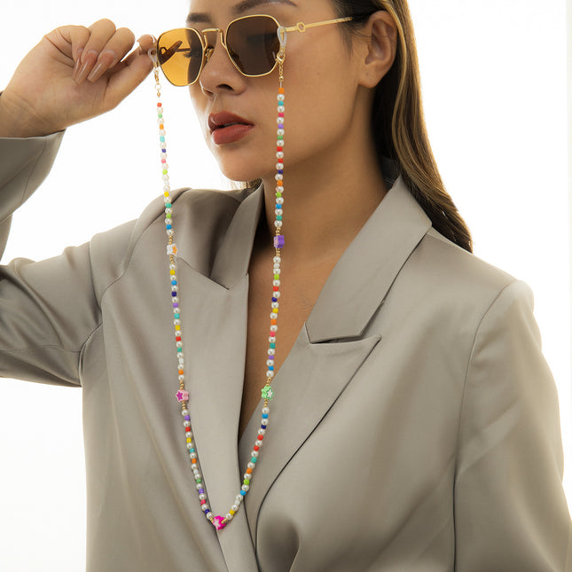 Colorful Beads Pearl Glasses Chain Sunglasses Chain