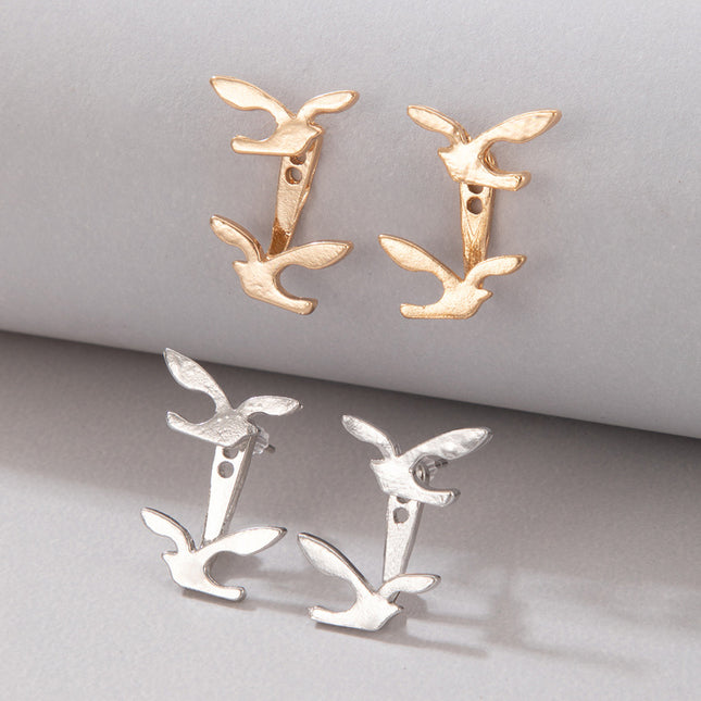 Wholesale Alloy Bird Geometric Irregular Animal Stud Earrings