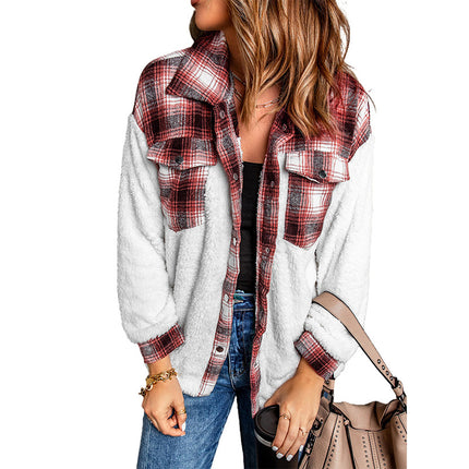 Lapel Single Breasted Women's Fall/Winter Jacket