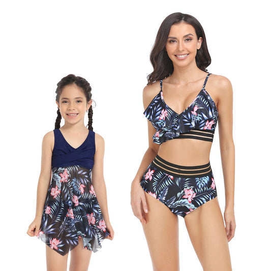 Parent-child One-Piece Swimsuit Split Bikini Swimsuit