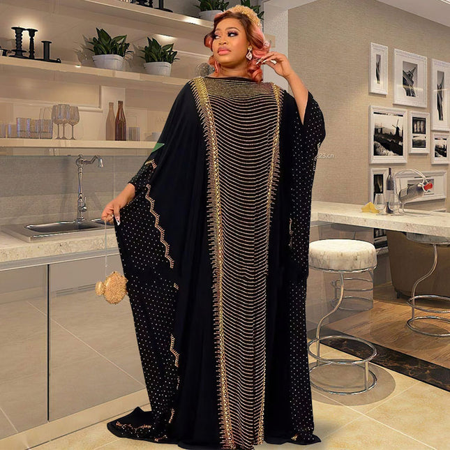 Muslimisches afrikanisches Robe-Iorning-Diamant-Chiffon-Kleid
