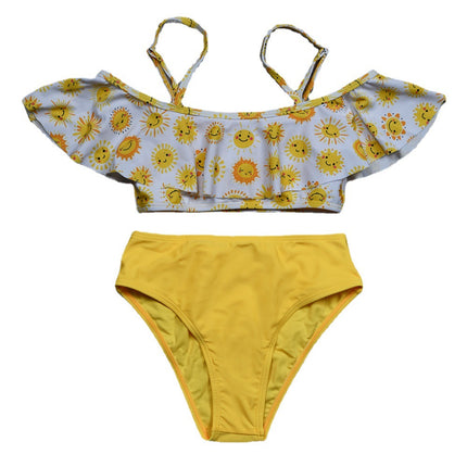 Wholesale Girls Two-Piece Swimsuit Ruffle Bikini