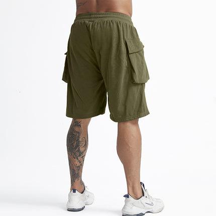 Sommer-Männer lose große einfarbige Shorts