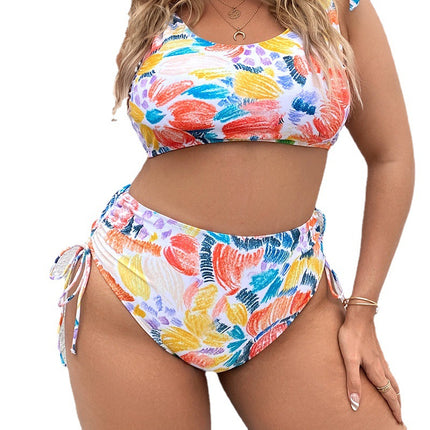 Wholesale Women's Sexy Printed Plus Size Bikini One Piece Swimsuit
