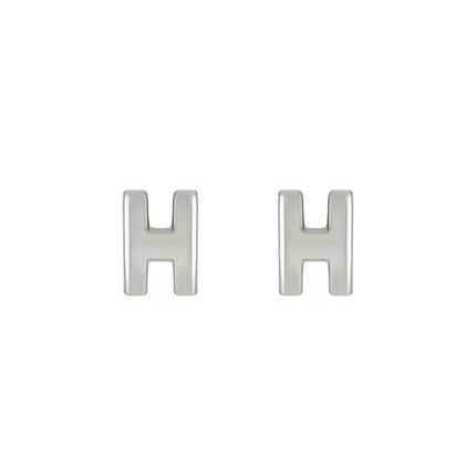Rhinestone H Letter Fashion English Alphabet Earrings