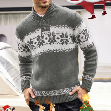 Suéteres de manga larga para hombre Otoño Invierno Suéteres navideños