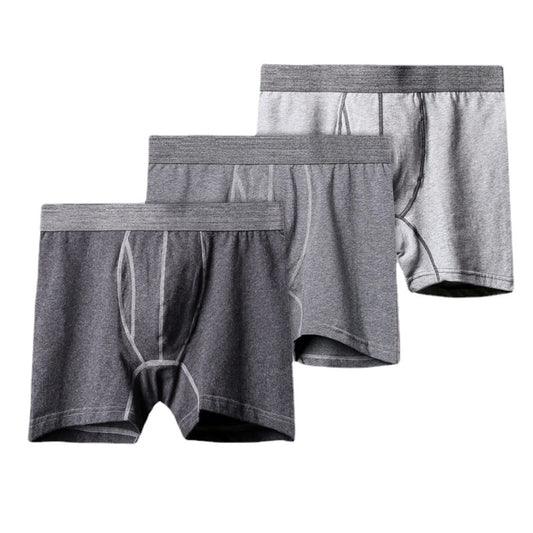 Wholesale Simple Cotton Men's Underwear Boxer Long Length Sports Shorts