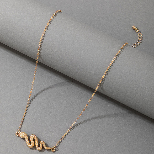 Snake Chain Geometric Irregular Animal Single Layer Necklace