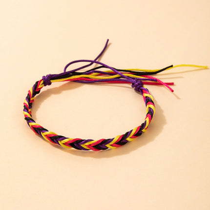 Cord Braided Multicolored Braided Cord Bracelet