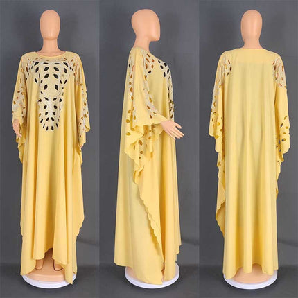 Wholesale Arab Muslim Women's Ironing Rhinestones Loose Long Burqa Robe Abaya