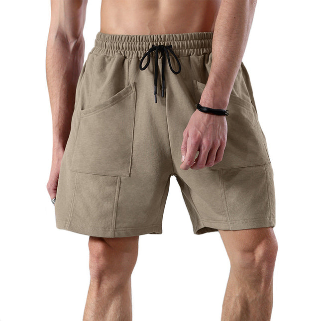 Sommer-Herren-Cargo-Shorts mit hoher Taille und mehreren Taschen