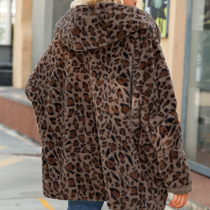 Wholesale Women's Casual Hooded Long Sleeve Puff Fleece Coat