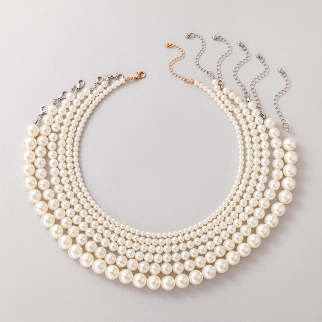 Pearl Necklace Single Layer Necklace Clavicle Chain