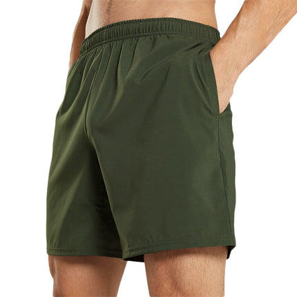 Pantalones cortos de playa de verano para hombre Pantalones cortos casuales de secado rápido de color sólido