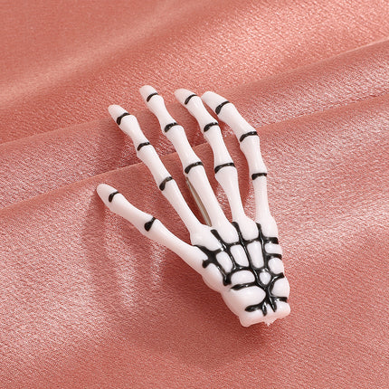 Gothic Skelett Hand Knochen Blutige Skelett Hand Haarspange Single