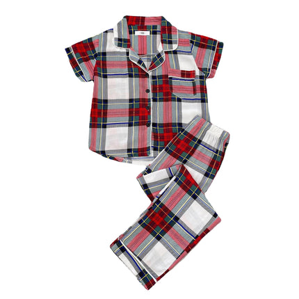 Children's Pajamas Spring Summer Short Sleeve Homewear Set