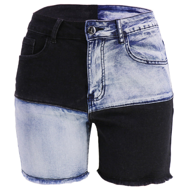 Pantalones cortos de mezclilla de cintura alta de verano casual para mujer