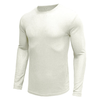 Wholesale Men's Autumn Long Sleeve Men's Top Round Neck T-Shirt