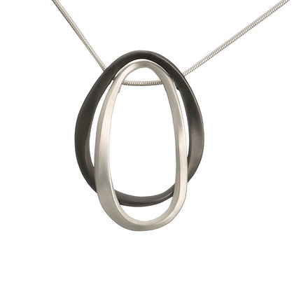 Wholesale Women's Fashion Simple Original Oval Matte Necklace