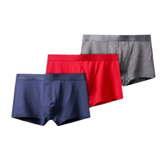 Wholesale Men's Modal Solid Color Boxer Underwear