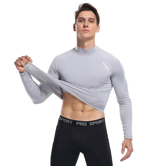 Wholesale Men's Outdoor Long Sleeve Sports Gym Quick Dry T-Shirt