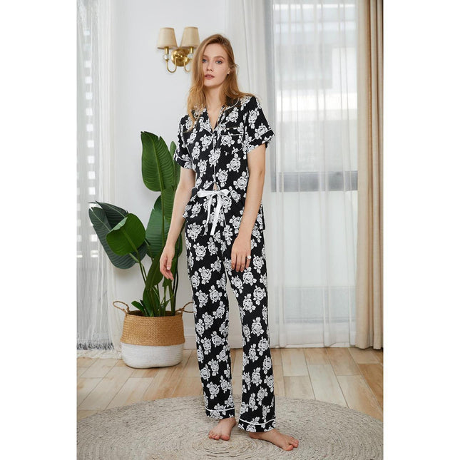 Damen Homewear Anzug Kurzarmhose Home Pyjamas