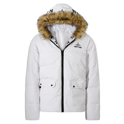 Wholesale Men's Removable Fur Collar Coat Hooded Casual Padding Jackets