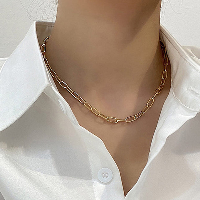 Wholesale Alloy Chain Necklace Simple Sweater Chain