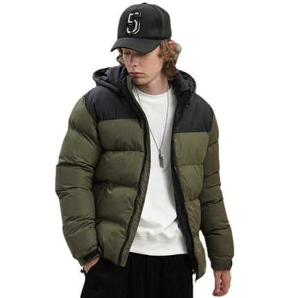 Wholesale Men's Winter Thick Coat Hooded Padded Jacket