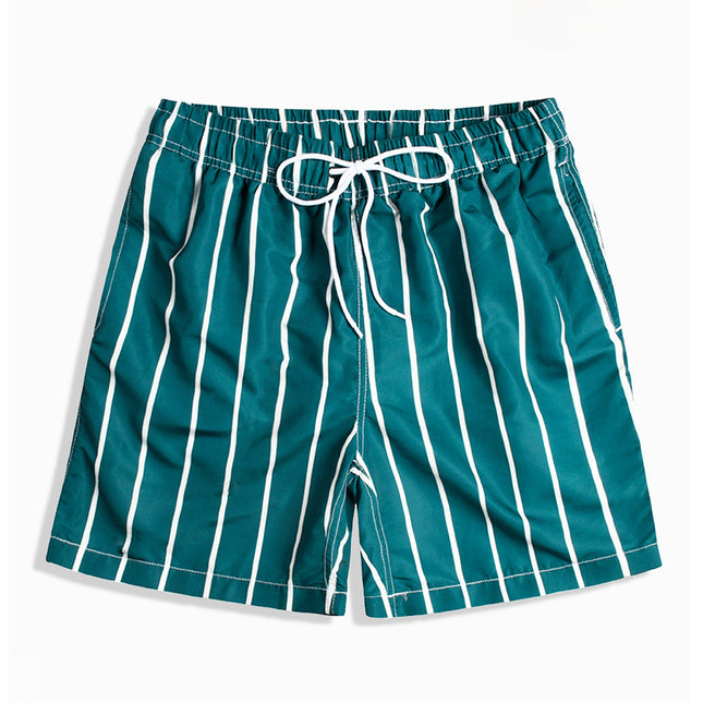 Herren Boxer Plus Size Beach Stripe Shorts Kurz geschnittene Shorts