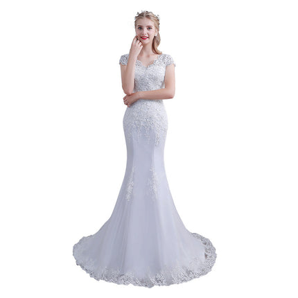 Großhandelsbrauthochzeits-dünnes Meerjungfrau-Hochzeits-Kleid
