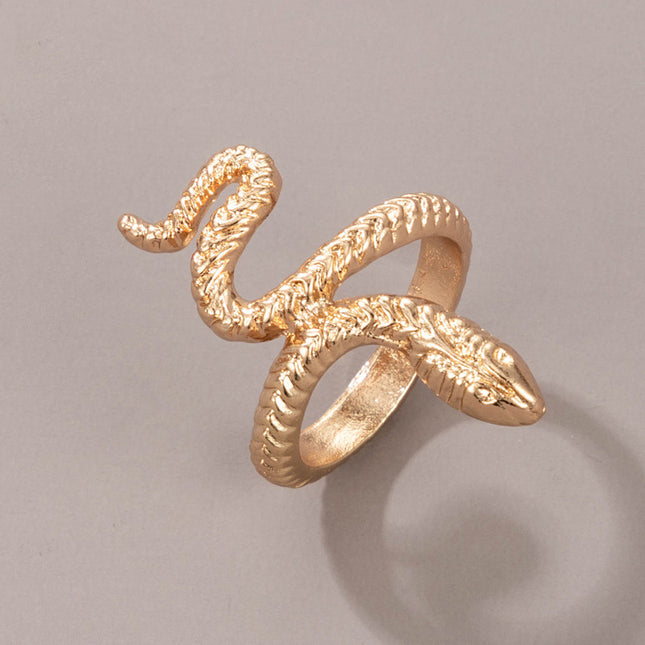 Metal Animal Vintage Exaggerated Snake Ring