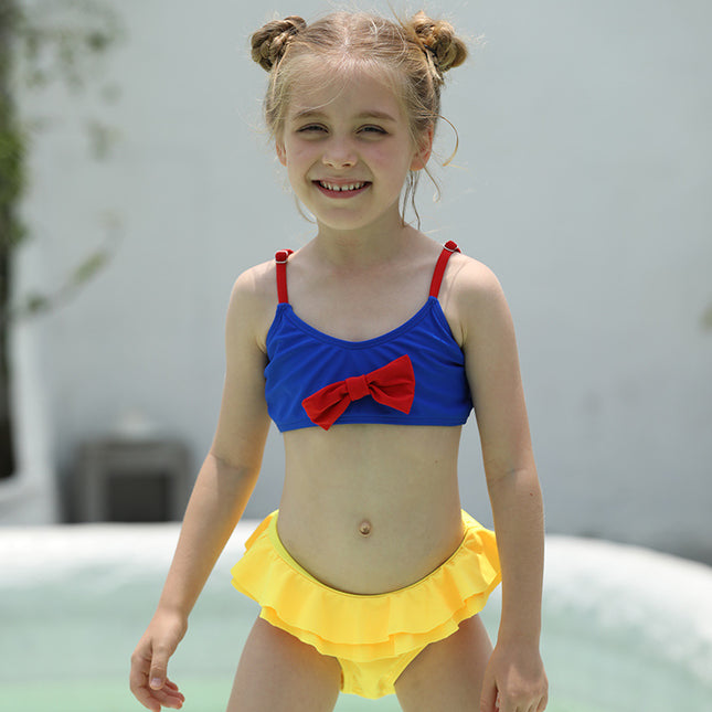 Zweiteiliger Badeanzug für Kinder, Mädchen, Fliege, Bikini