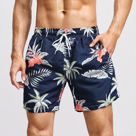 Wholesale Men's Loose Double Layer Casual Beach Swimming Trunks