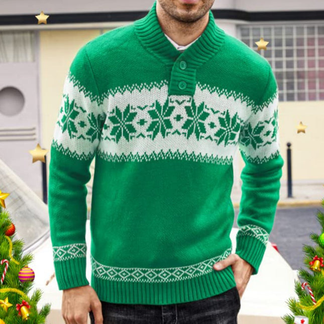 Suéteres de manga larga para hombre Otoño Invierno Suéteres navideños