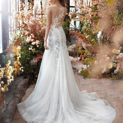 Wholesale Bridal French Style Deep V Slender Waist Mermaid Wedding Dress