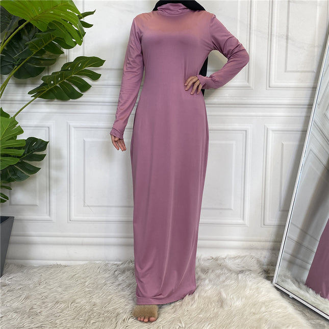 Arabisches Langarm-Base-Layer-Kleid für Großhandelsfrauen