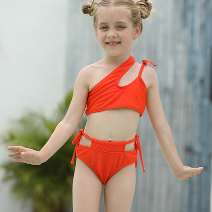 Großhandel Kinder Split Bikini Normallack-Badeanzug