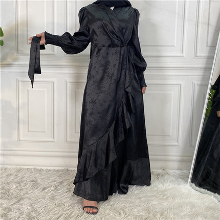 Vestido de mujer musulmana con paneles de damas de moda al por mayor