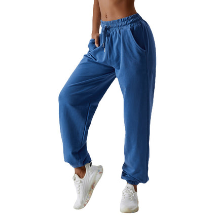 Wholesale Women's Spring Loose Sports Casual Straight Cotton Jogger