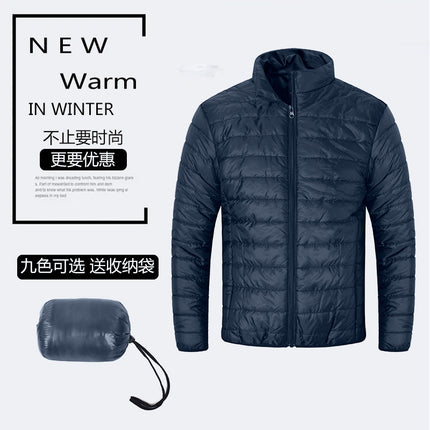 Wholesale Men's Autumn Winter Black Casual Padded Jacket