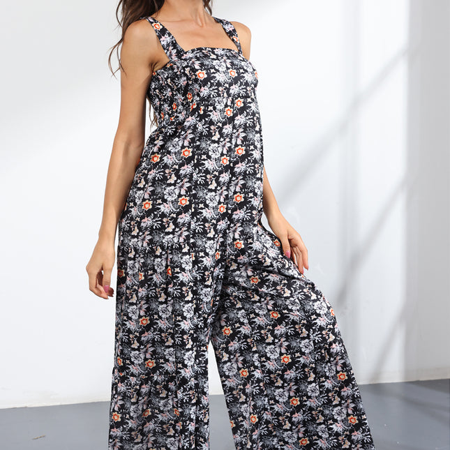 Fashion Floral Damen Straps-Overall Sommer