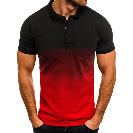Wholesale Men's Summer Casual Sports Lapel Short Sleeve Polo Shirt