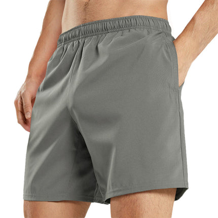 Wholesale Men's Summer Beach Shorts Solid Color Casual Quick Dry Shorts