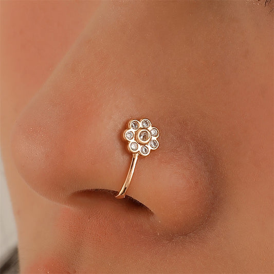 Wholesale Butterfly Flower Snake Nose Ring Fake Nose Jewelry
