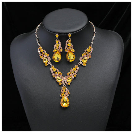 Wholesale Fashion Necklace Earrings Two-Piece Set Vintage Alloy Plating