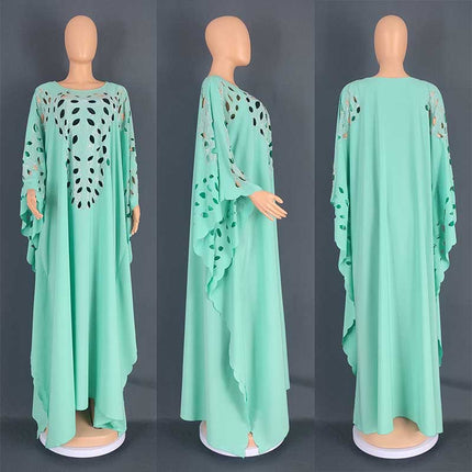 Wholesale Arab Muslim Women's Ironing Rhinestones Loose Long Burqa Robe Abaya